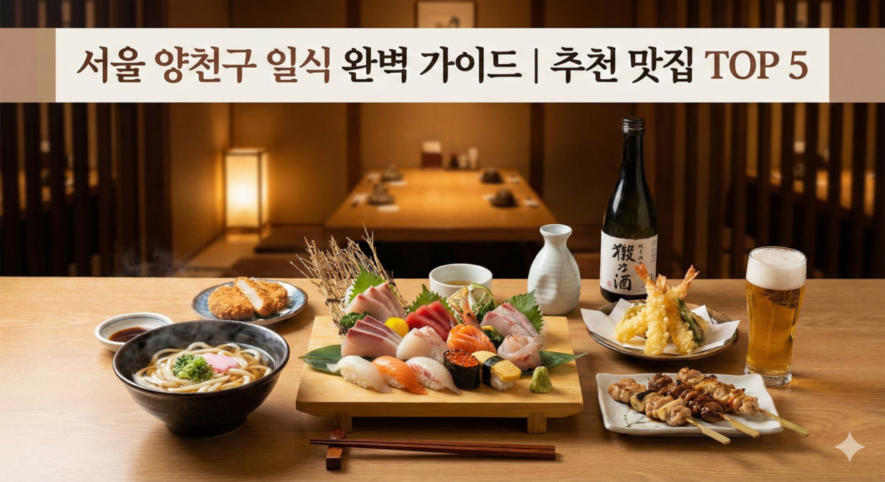 서울 양천구 일식 완벽 가이드 | 위치 | 영업시간 | 예약방법까지