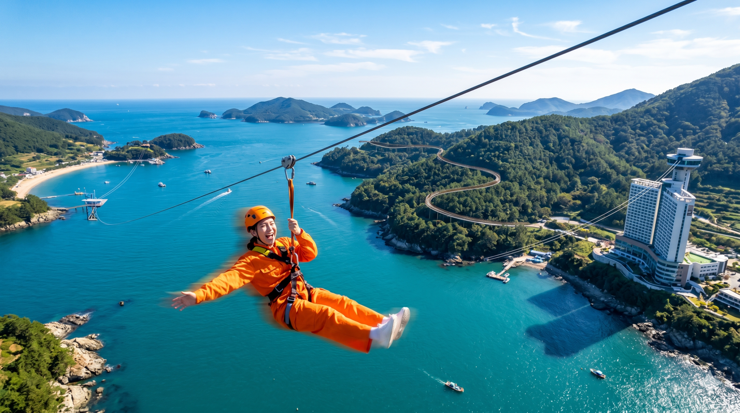 거제 짚라인 봄 추천
